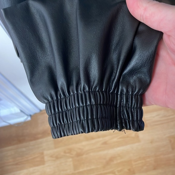 Streetwear Society black faux leather joggers women’s size XL - Picture 7 of 16